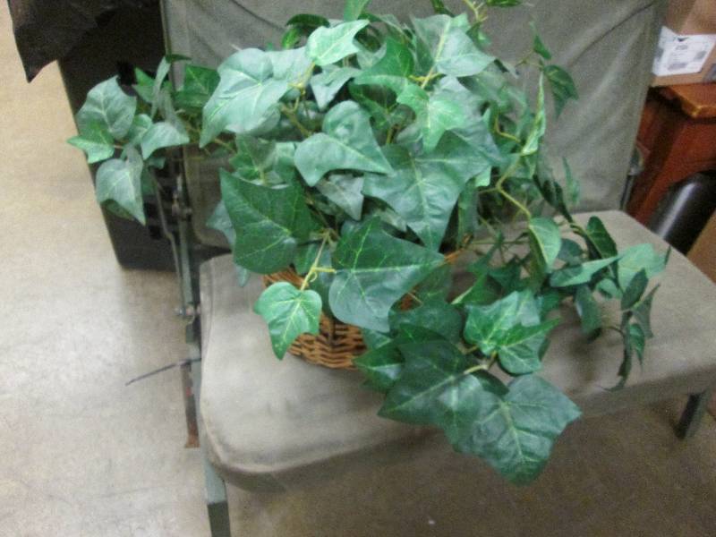 lot 61 image: Artificial Ivy in Basket...