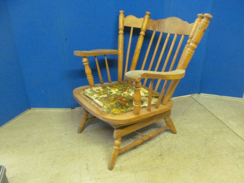 vintage spring rocker chair