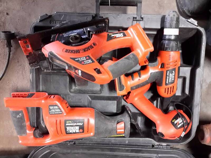 Black and Decker power tool set..