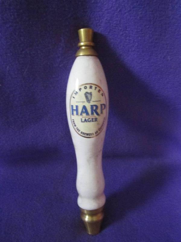 imported harp lager beer tap...
