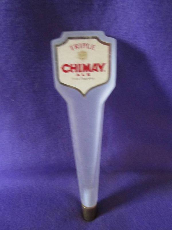 Triple chimay ale beer tap...