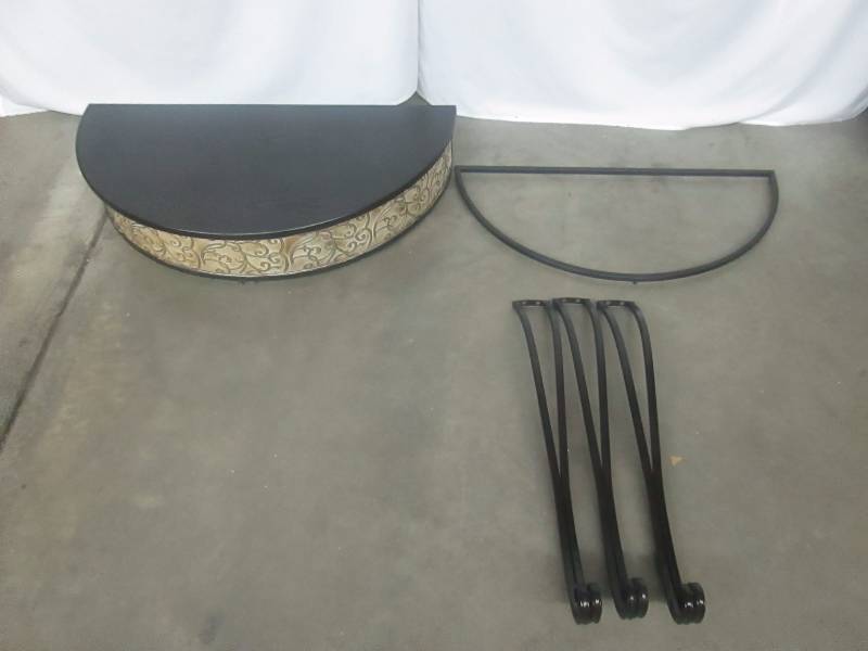 lot 15 image: River of Goods Half Moon Accent Table
