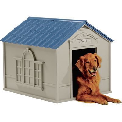 lot 36 image: Suncast Deluxe Large Doghouse