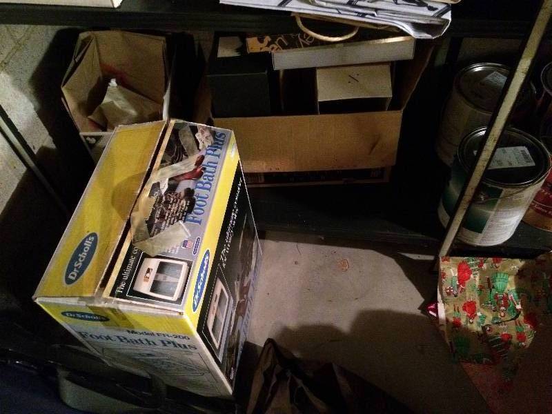 lot 47 image: Contents Of Shelves - Vintage Hair Dryer Etc.