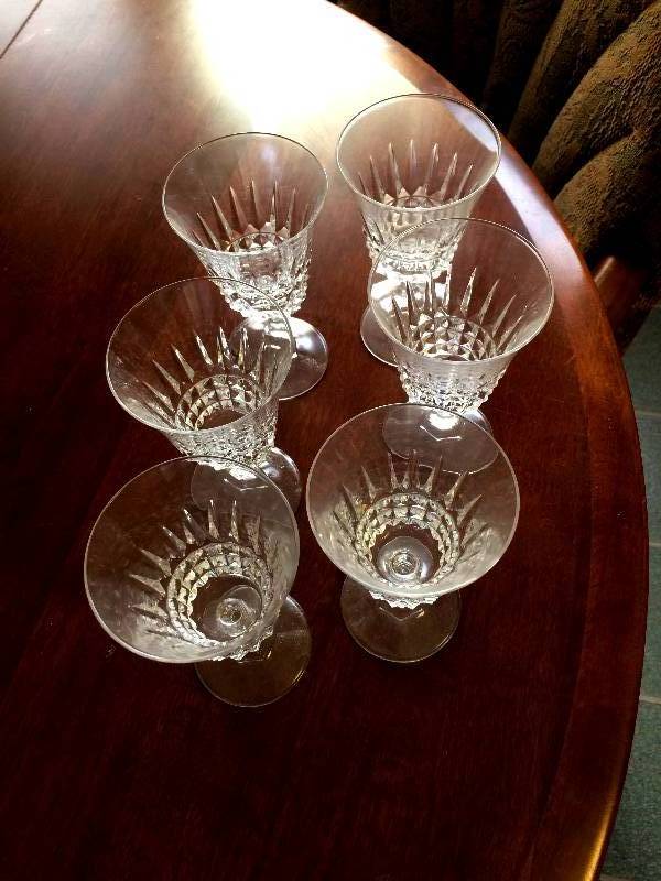 lot 77 image: 6 Beautiful Crystal Goblets - No Chips