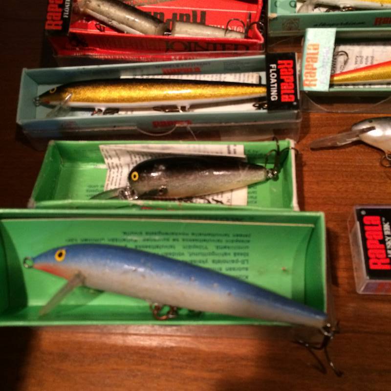 lot 54 image: WOW Large Lot Antique Vintage Collectible Rapala Fishing Lures - Most In Excellent Condition - More Close Up Pictures To Come