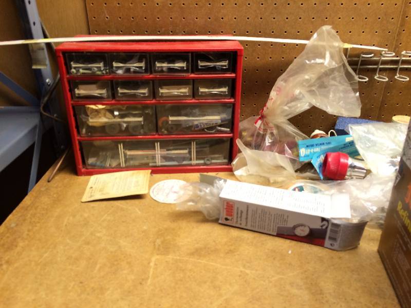 lot 45 image: WOW Entire Room Of Tools Etc - Anything on shelves in pictures - $$$ - Shelving OR Work Bench Not Included