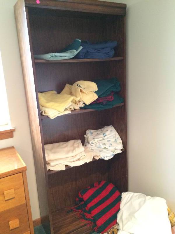 lot 8 image: Excellent Quality 5 Shelf Bookcase - Contents Included. 72 x 30 Excellent Condition Measurements to come