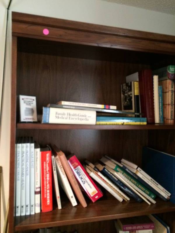 lot 6 image: Excellent Quality 2 Door Bookcase - Contents Included. 72 x 30 Excellent Condition