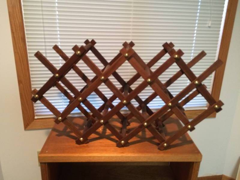 lot 33 image: Vintage Shelving Possibly TV Stand & Wine Rack - Super Condertion