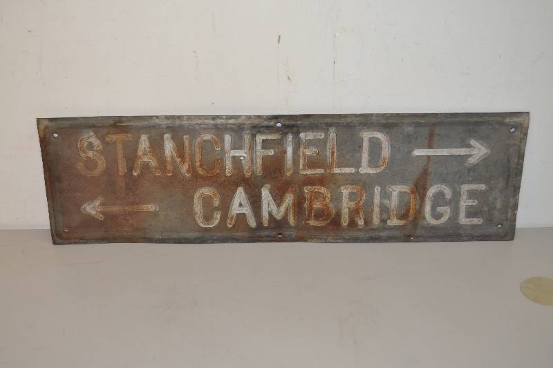 lot 45 image: Vintage road sign