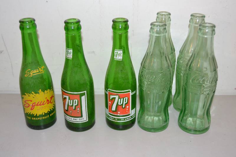 lot 121 image: Vintage Soda bottles