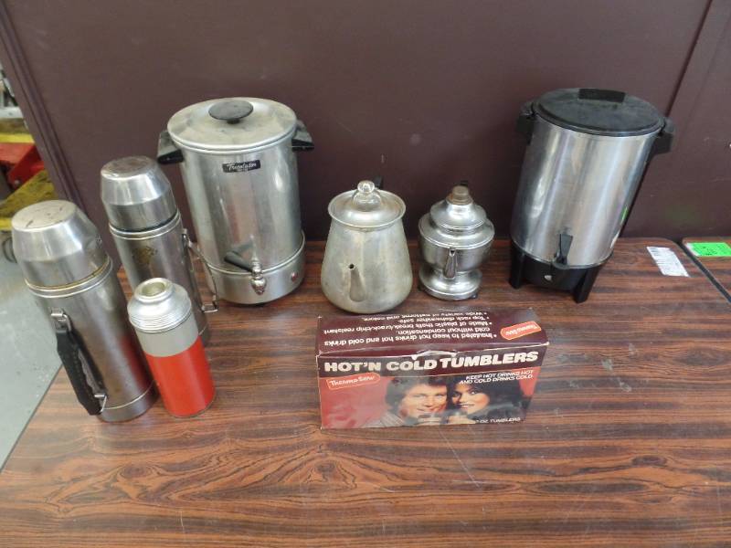 lot 563 image: Thermos and Coffee Pot Collection