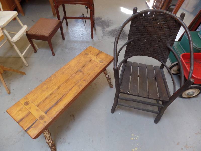 lot 512 image: Chair and Bench