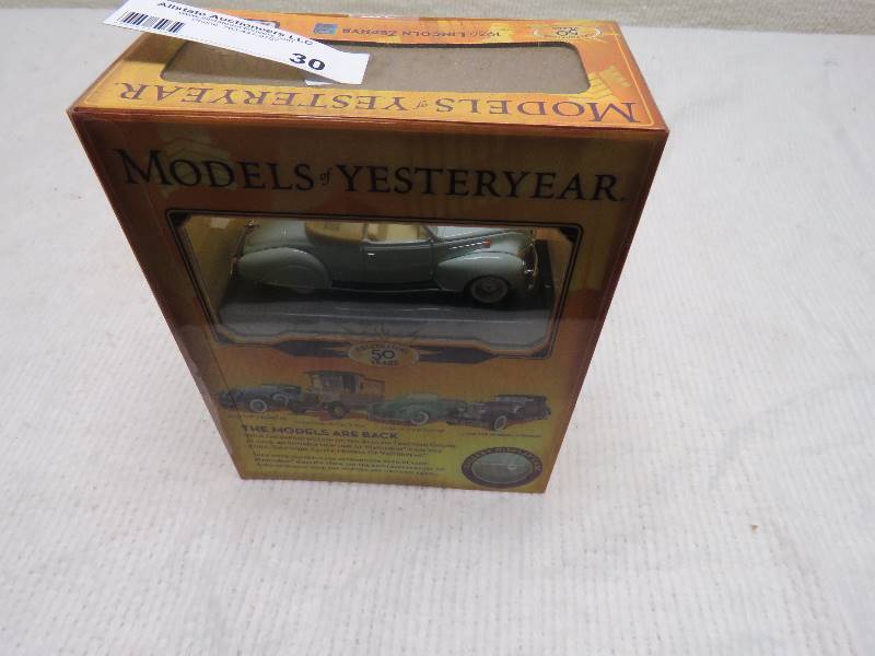 lot 30 image: Models of Yesteryear