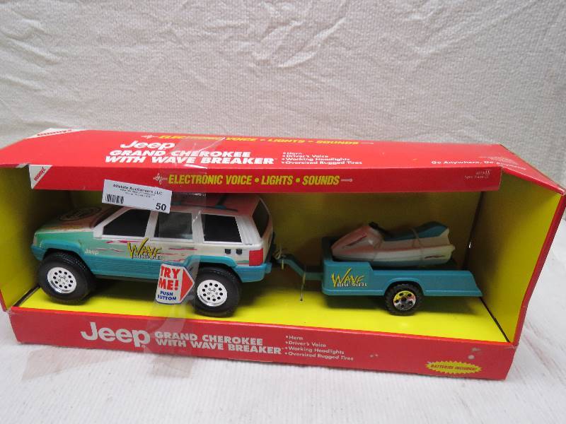 lot 50 image: Vintage Jeep and Trailer