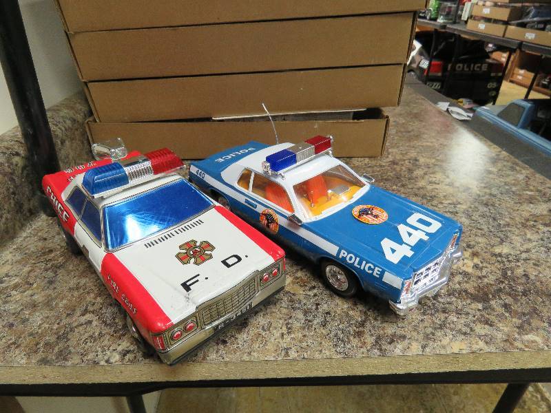 vintage toy police cars