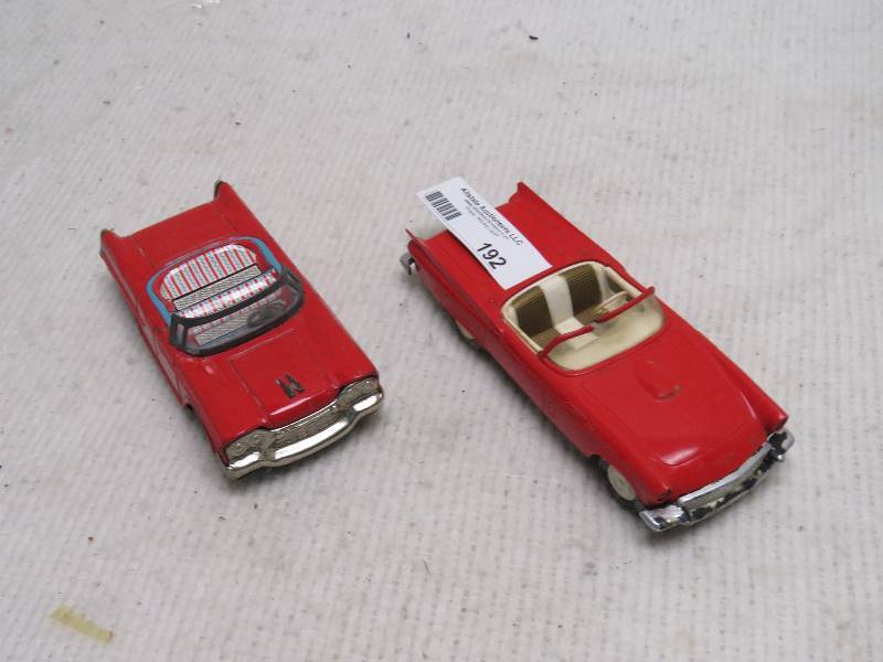 lot 192 image: Antique Tin Cars