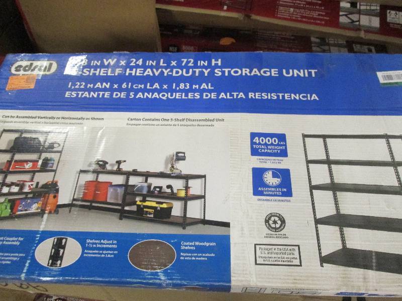 lot 1 image: Edsal 5 self heavy duty storage uni...