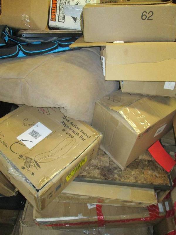 lot 303 image: 2 pallets of furniture , chairs, be...