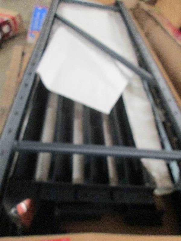 lot 7 image: Husky 4- shelf heavy duty welded st...