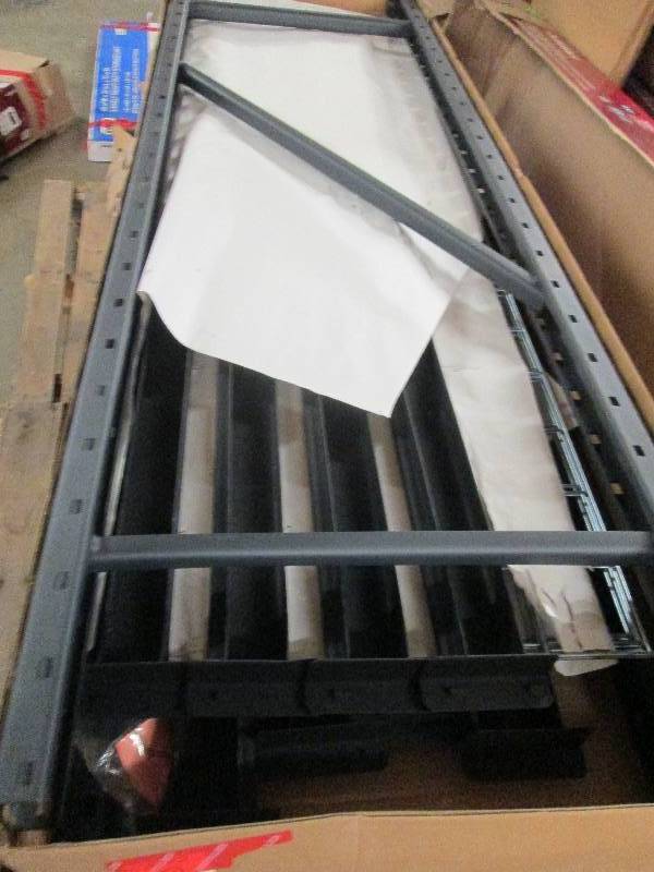 lot 9 image: Husky 4- shelf heavy duty welded st...