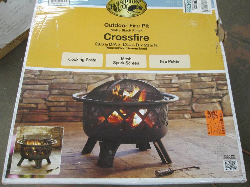 lot 21 image: hampton bay outdoor firepit black f...