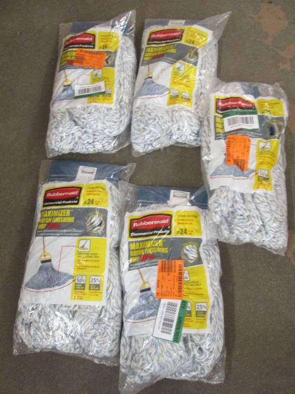 lot 22 image: 5 rubbermaid maximizer rayon finish...