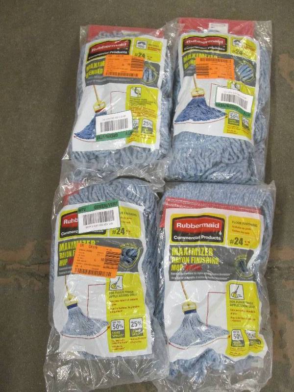 lot 24 image: 4 rubbermaid maximizer rayon finish...