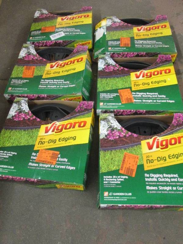 lot 28 image: 6 packages of vigoro 20 foot no-dig...