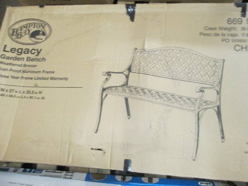lot 49 image: legacy garden bench 43W X  27  L ...