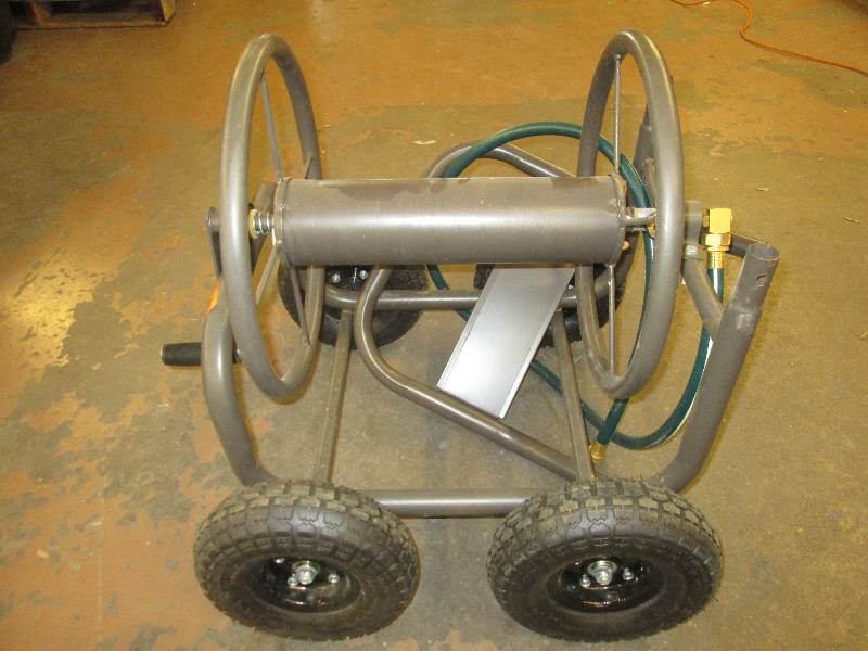 hampton bay 4 wheel hose reel cart