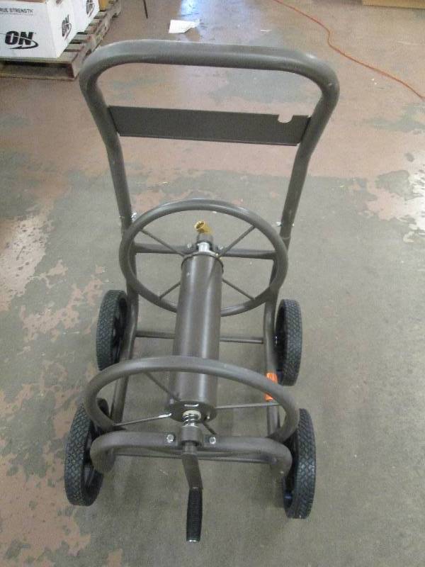 lot 51 image: hampton bay 4 wheel hose reel cart ...