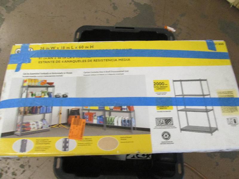 lot 68 image: edsal utility shelf holds up to 200...