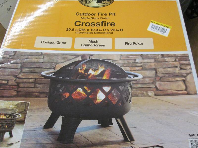 lot 78 image: hampton bay outdoor firepit black f...