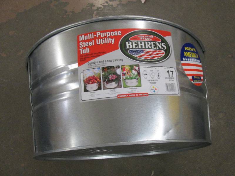 lot 94 image: multi purpose steel utility tub 17 ...