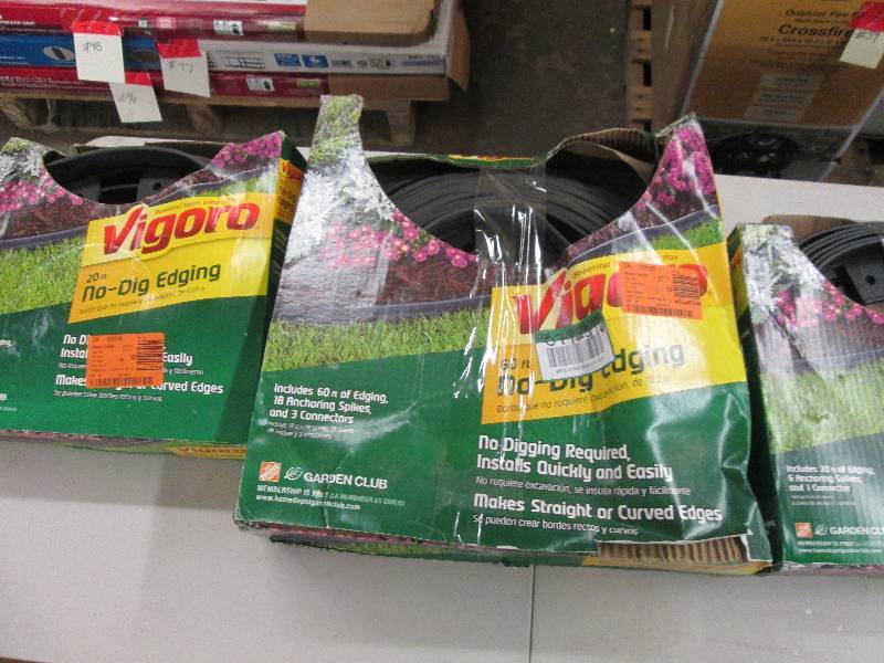 lot 99 image: 3 boxes of vigoro no dig edging 2- ...