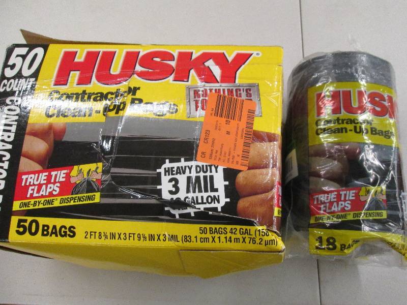 lot 112 image: husky contractor clean up bags 1 bo...