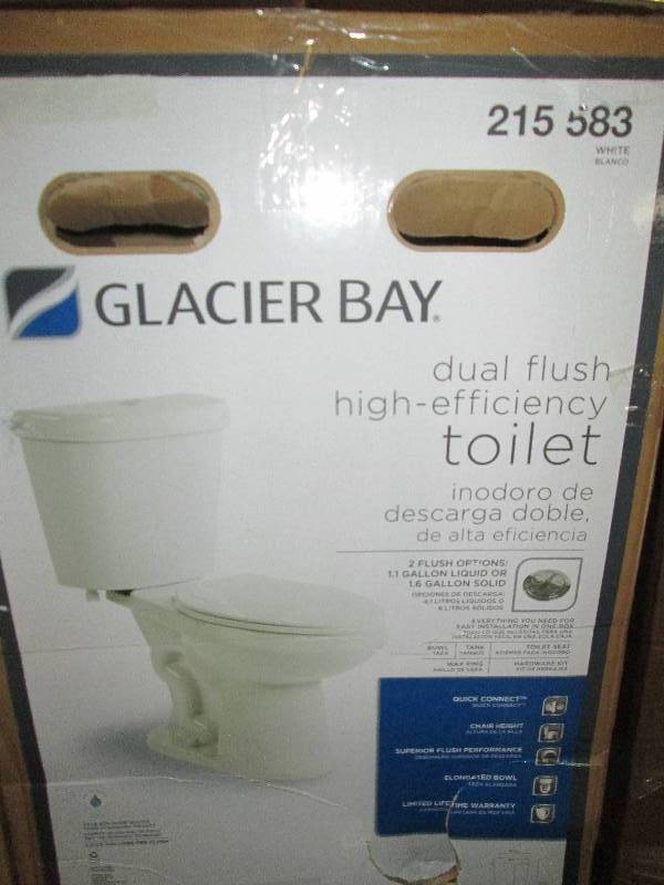 lot 116 image: Glacier Bay 2-piece 1.1 GPF1.6 GPF...