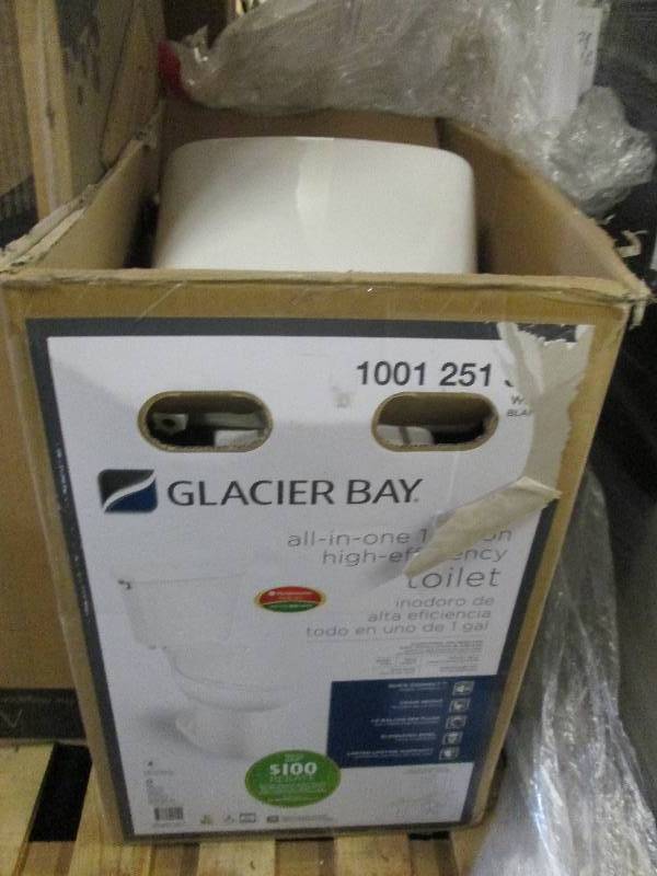 lot 120 image: 2-piece 1.0 GPF Single Flush Elonga...