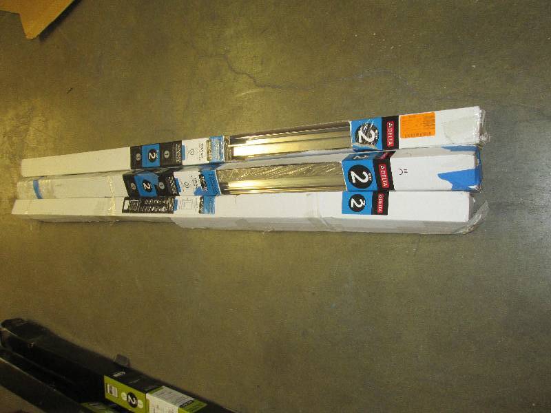 lot 140 image: 3 packages of 36 in. Pivoting Showe...