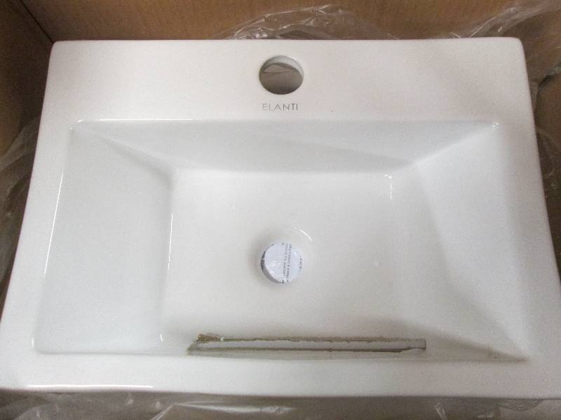 lot 176 image: elanti wall-mounted sink new in box...