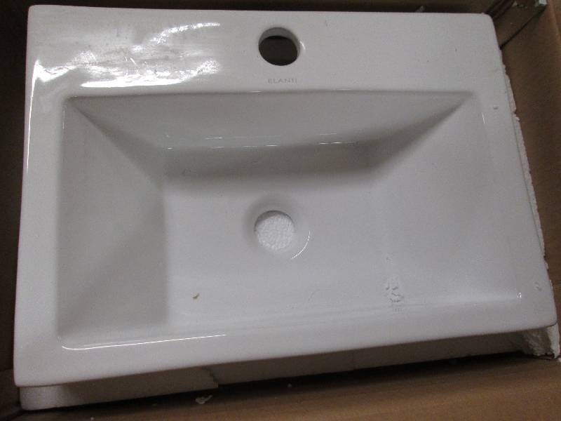 lot 179 image: elanti wall-mounted sink new in box...