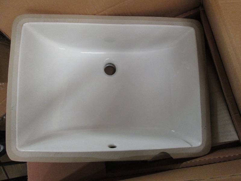 lot 198 image: Rectangle Undermounted Bathroom Sin...