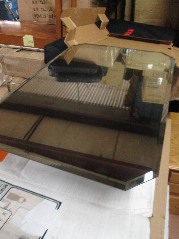 lot 202 image: 16 in. x 24 in. Frameless Beveled S...