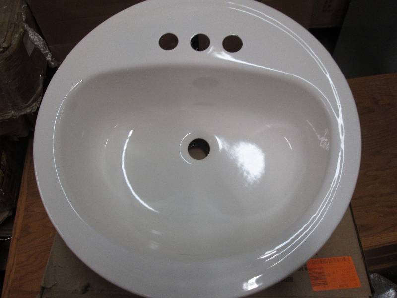 lot 210 image: 19 laurel white sink 7.8125 W X 1...