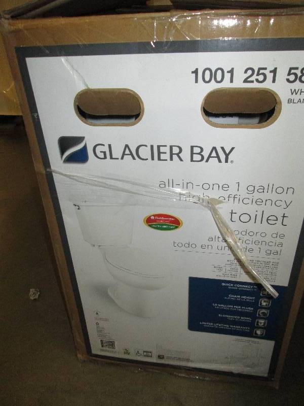lot 229 image: 2-piece 1.0 GPF Single Flush Elonga...