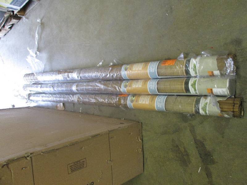 lot 236 image: Hampton bay 96x72 natural bamboo ...
