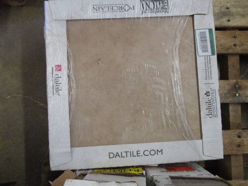 lot 276 image: daltile porcelain tile 2 packages 8...