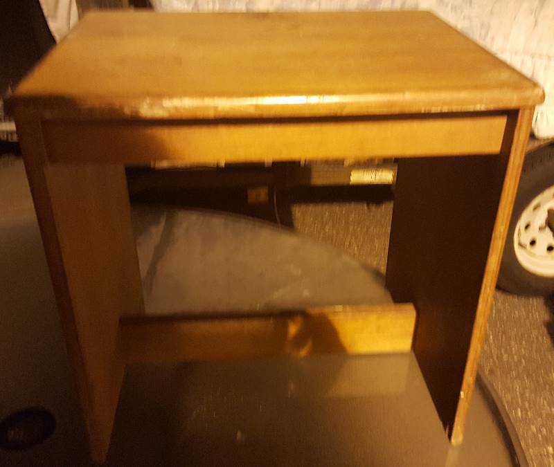 Small wooden end table
